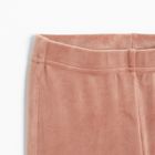 Cool Club, Jegginsy dziewczęce, flare, welurowe, różowe