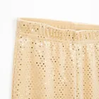 Cool Club, Jegginsy dziewczęce, flare, welurowe, złote