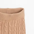 Cool Club, Jegginsy dziewczęce, sweterkowe, brązowe