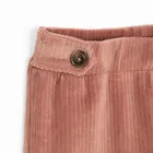 Cool Club, Jegginsy dziewczęce, wide, prążkowane, welurowe, ciemnoróżowe