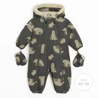 Cool Club, Kombinezon chłopięcy z kapturem, ocieplany, szary