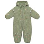 Cool Club, Kombinezon chłopięcy z kapturem, ocieplany, zielony
