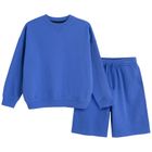 Cool Club, Komplet chłopięcy, Bluza ocieplana, Szorty, niebieski