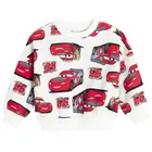 Cool Club, Komplet chłopięcy, Bluza, Szorty, biały, Auta