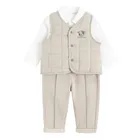 Cool Club, Komplet chłopięcy, Body z długim rękawem, Kamizelka, Spodnie dresowe, mix