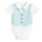 Cool Club, Komplet chłopięcy, Body z krótkim rękawem, Spodnie muślinowe, mix