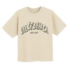 Cool Club, Komplet chłopięcy, T-shirt, Szorty, beżowy