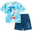 Cool Club, Komplet chłopięcy, T-shirt, Szorty, niebieski, Sonic the Hedgehog