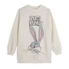 Cool Club, Komplet dziewczęcy, Bluza, Legginsy, ecru, grafitowy, Looney Tunes