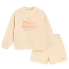 Cool Club, Komplet dziewczęcy, Bluza, Szorty, pomarańczowy