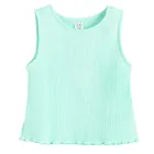 Cool Club, Komplet dziewczęcy, Bluzka bez rękawów, Spodnie materiałowe, wide, turkusowy