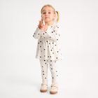 Cool Club, Komplet dziewczęcy, Bluzka z długim rękawem, Legginsy, prążkowany, ecru