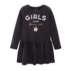 Cool Club, Komplet dziewczęcy, Sukienka z długim rękawem, Legginsy, granatowe, kwiaty