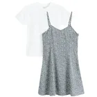 Cool Club, Komplet dziewczęcy, T-shirt, Sukienka na ramiączka, mix