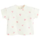 Cool Club, Komplet dziewczęcy, T-shirt, Szorty, ecru