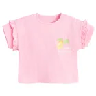 Cool Club, Komplet dziewczęcy, T-shirt, Szorty, różowy