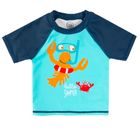 Cool Club, Komplet kąpielowy chłopięcy, T-shirt, Szorty, UV 50, niebiesko-granatowy