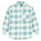 Cool Club, Koszula chłopięca z długim rękawem, flanelowa, niebiesko-biała