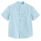 Cool Club, Koszula chłopięca z krótkim rękawem, niebieska