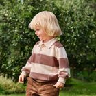 Cool Club, Koszulka polo chłopięca z długim rękawem, brązowa