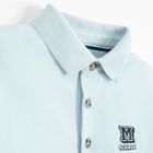 Cool Club, Koszulka polo chłopięca z długim rękawem, niebieska