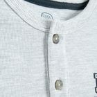 Cool Club, Koszulka polo chłopięca z długim rękawem, szara