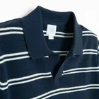 Cool Club, Koszulka polo chłopięca z krótkim rękawem, sweterkowa, granatowa