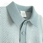 Cool Club, Koszulka polo chłopięca z krótkim rękawem, sweterkowa, niebieska