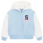 Cool Club, Kurtka bejsbolówka dziewczęca z kapturem, niebieska, Lilo i Stitch