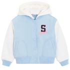 Cool Club, Kurtka bejsbolówka dziewczęca z kapturem, niebieska, Lilo i Stitch