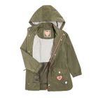 Cool Club, Kurtka wiosenna dziewczęca, parka, zielona