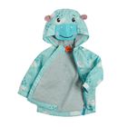 Cool Club, Kurtka wiosenna niemowlęca z kapturem, turkusowa, chmurki, Fisher-Price