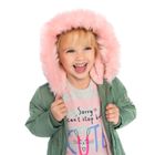 Cool Club, Kurtka zimowa dziewczęca, khaki, Cute girl