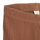 Cool Club, Legginsy dziewczęce, flare, prążkowane, brązowe