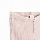 Cool Club, Legginsy dziewczęce, flare, prążkowane, różowe