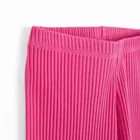 Cool Club, Legginsy dziewczęce, flare, prążkowane, różowe