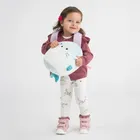 Cool Club, Legginsy dziewczęce, prążkowane, białe