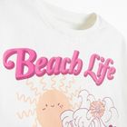 Cool Club, Luźny t-shirt dziewczęcy, biały