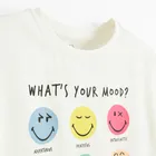 Cool Club, Luźny t-shirt dziewczęcy, biały, SmileyWorld