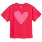 Cool Club, Luźny t-shirt dziewczęcy, czerwony