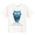 Cool Club, Luźny t-shirt dziewczęcy, ecru, K-Pop Demon Hunters