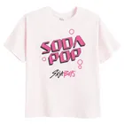 Cool Club, Luźny t-shirt dziewczęcy, różowy, K-Pop Demon Hunters