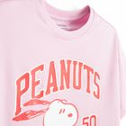 Cool Club, Luźny t-shirt dziewczęcy, różowy, Peanuts