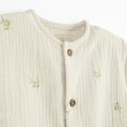 Cool Club, Pajac niemowlęcy, muślinowy, beżowy