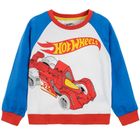 Cool Club, Piżama chłopięca, biało-niebieska, Hot Wheels