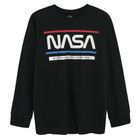 Cool Club, Piżama chłopięca, czarna, NASA