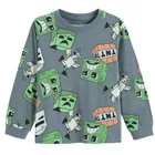 Cool Club, Piżama chłopięca, szara, Minecraft