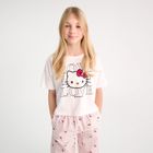 Cool Club, Piżama dziewczęca, biało-różowa, Hello Kitty