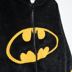 Cool Club, Piżama jednoczęściowa chłopięca z kapturem, czarna, Batman