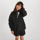 Cool Club, Przeciwdeszczowa kurtka dziewczęca z kapturem, czarna